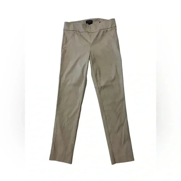 Le Chateau  Pull On Mid Rise Oatmeal Slacks Pants Size 8 - Picture 7 of 11